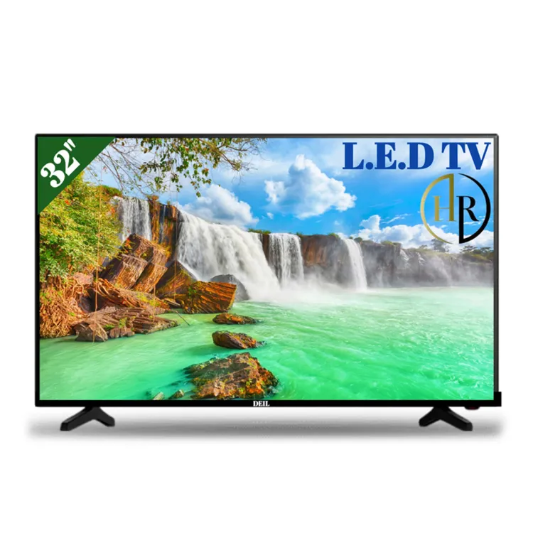 High Performance DEIL 32 Inch HD LED TV with 3D Comb Filter FULL HD 4K Supported Television (1366x768 Resolution) - (Black)